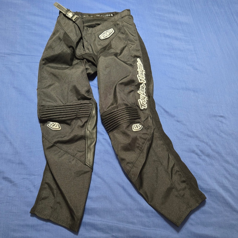Troy Lee Designs GP Pants Youth 28y Black Excellent Motocross Racing Gear
